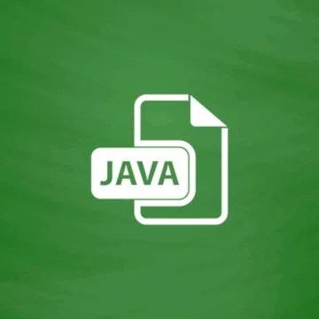 Java development file format flat icon Stock Illustration
