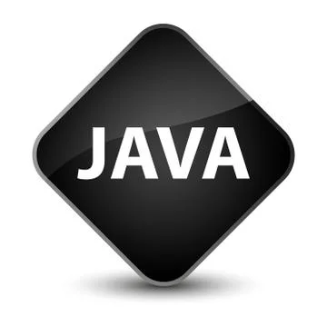 Java elegant black diamond button 库存插图