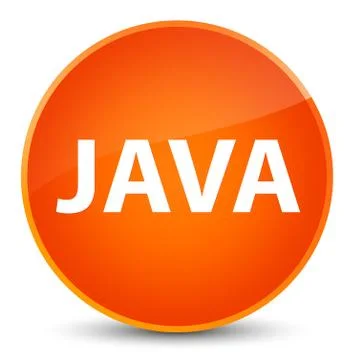 Java elegant orange round button 库存插图