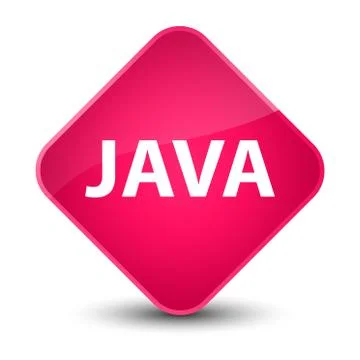 Java elegant pink diamond button Stock Illustration