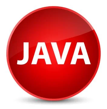 Java elegant red round button Stockillustratie