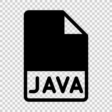 Java file format icons. Files type symbol document icon.  Stock Illustration