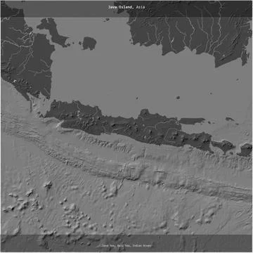 Java Island, Indonesia, cropped to square. Bilevel イラスト素材