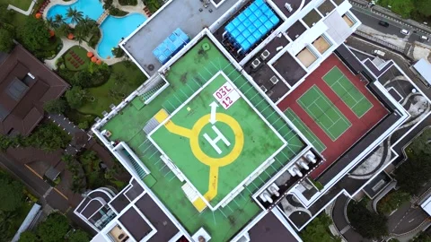 Java Jakarta Indonesia drone cityscape Stock Footage 310603216