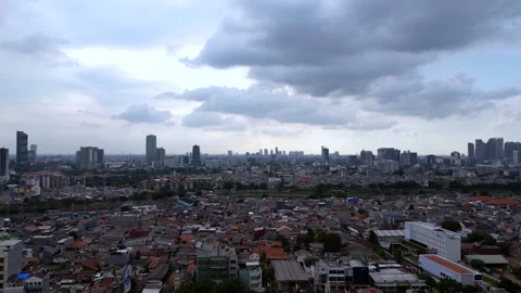 Java Jakarta Indonesia drone cityscape Stock Footage 310603351
