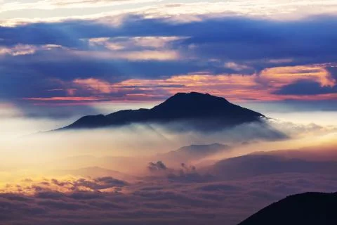 Java landscapes volcano 스톡 사진