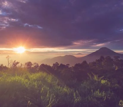 Java landscapes volcano Stock Photos