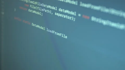 Java Machine Learning Code Typing Stock Footage 167345778