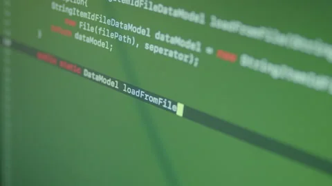 Java Machine Learning Code Typing Stock Footage 167346095