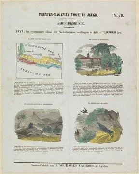 Java, the main island of the Dutch possessions in Asia. - 10,000,000 inhab... 库存照片