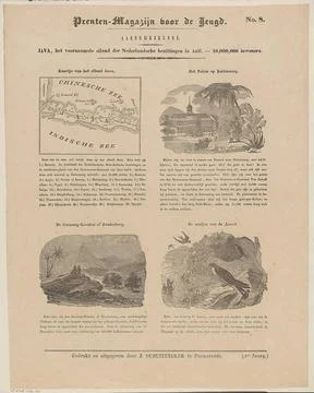 Java, the main island of the Dutch possessions in Asia. - 10,000,000 inhab... 库存照片