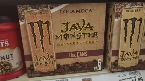 Java Monster Coffee Stock Footage 202027460