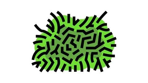 Java moss color icon animation Stock Footage 225065125