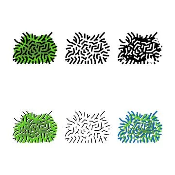 Java multipack moss color icon vector Illustrazione stock