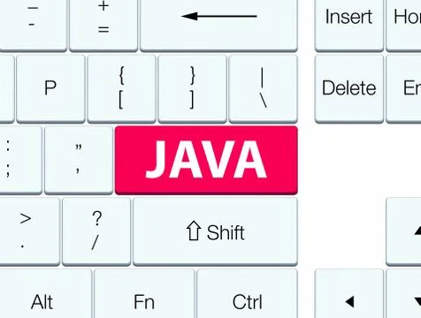 Java pink keyboard button Stock Illustration