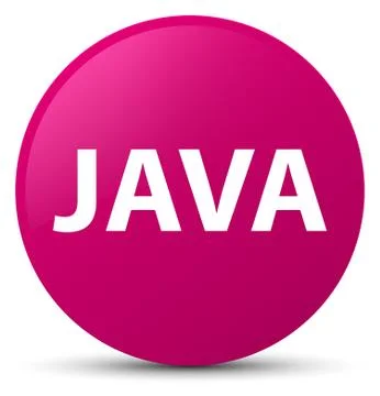 Java pink round button 库存插图