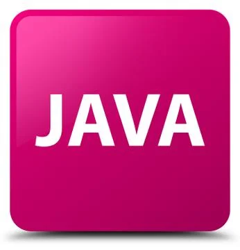 Java pink square button Stock Illustration
