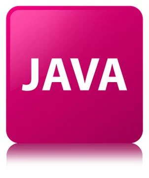 Java pink square button Stock Illustration