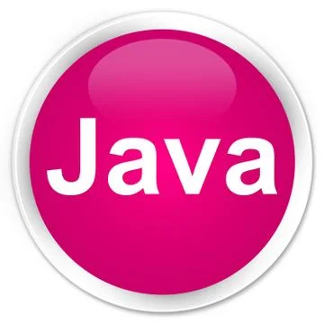 Java premium pink round button Stock Illustration
