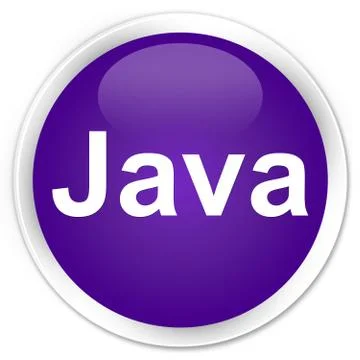 Java premium purple round button Stock Illustration
