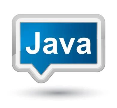 Java prime blue banner button Stock Illustration