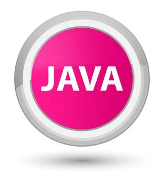 Java prime pink round button Stock Illustration