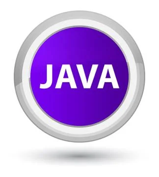 Java prime purple round button Stock Illustration