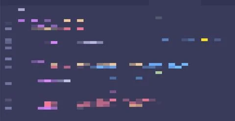 Java Programming Code. Coding Syntax Abstract Colorful Illustration Ilustração Stock
