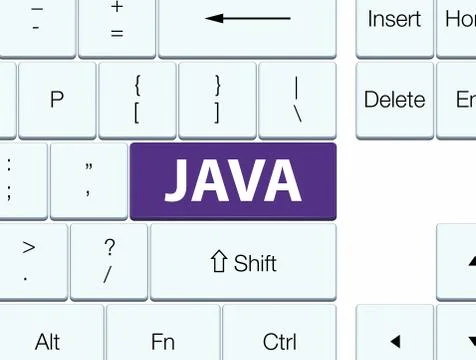 Java purple keyboard button Stockillustratie