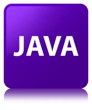 Java purple square button Stock Illustration