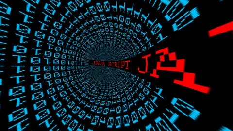 Java script data tunnel Stock Illustration