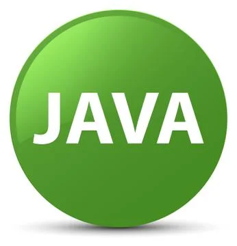 Java soft green round button Stock Illustration
