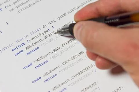 Java source code Stock Photos