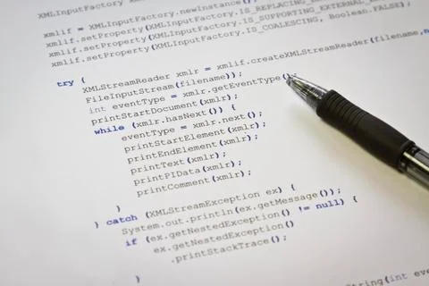 Java source code Stock Photos