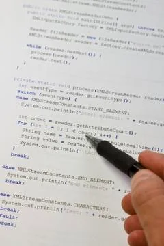 Java source code Stock Photos