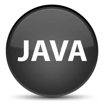 Java special black round button Stock Illustration