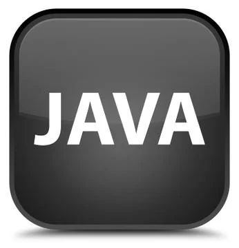 Java special black square button Stock Illustration