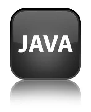 Java special black square button Stock Illustration