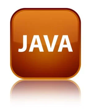Java special brown square button 库存插图
