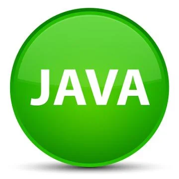 Java special green round button Stock Illustration