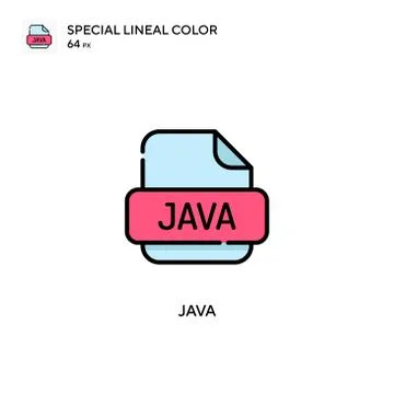 Java Special lineal color icon. Illustration symbol design template for web m Stock Illustration