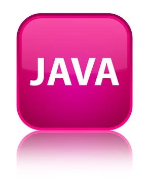 Java special pink square button 库存插图