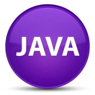 Java special purple round button Stock Illustration