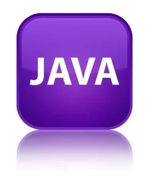 Java special purple square button 库存插图