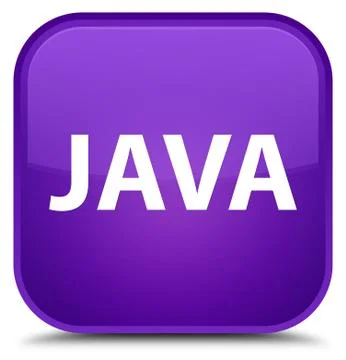 Java special purple square button Stockillustratie