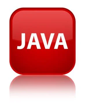Java special red square button 库存插图