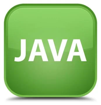 Java special soft green square button Stock Illustration