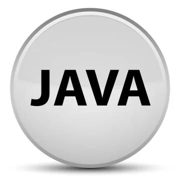 Java special white round button Stock Illustration