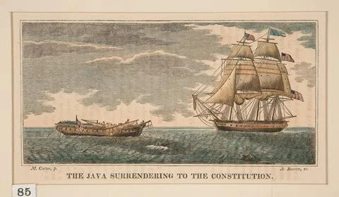 The Java Surrendering to the Constitution, one in a series of eight. Artis... 스톡 사진