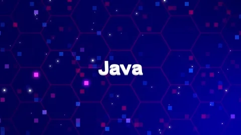Java text animation with background Stock Footage 260209795